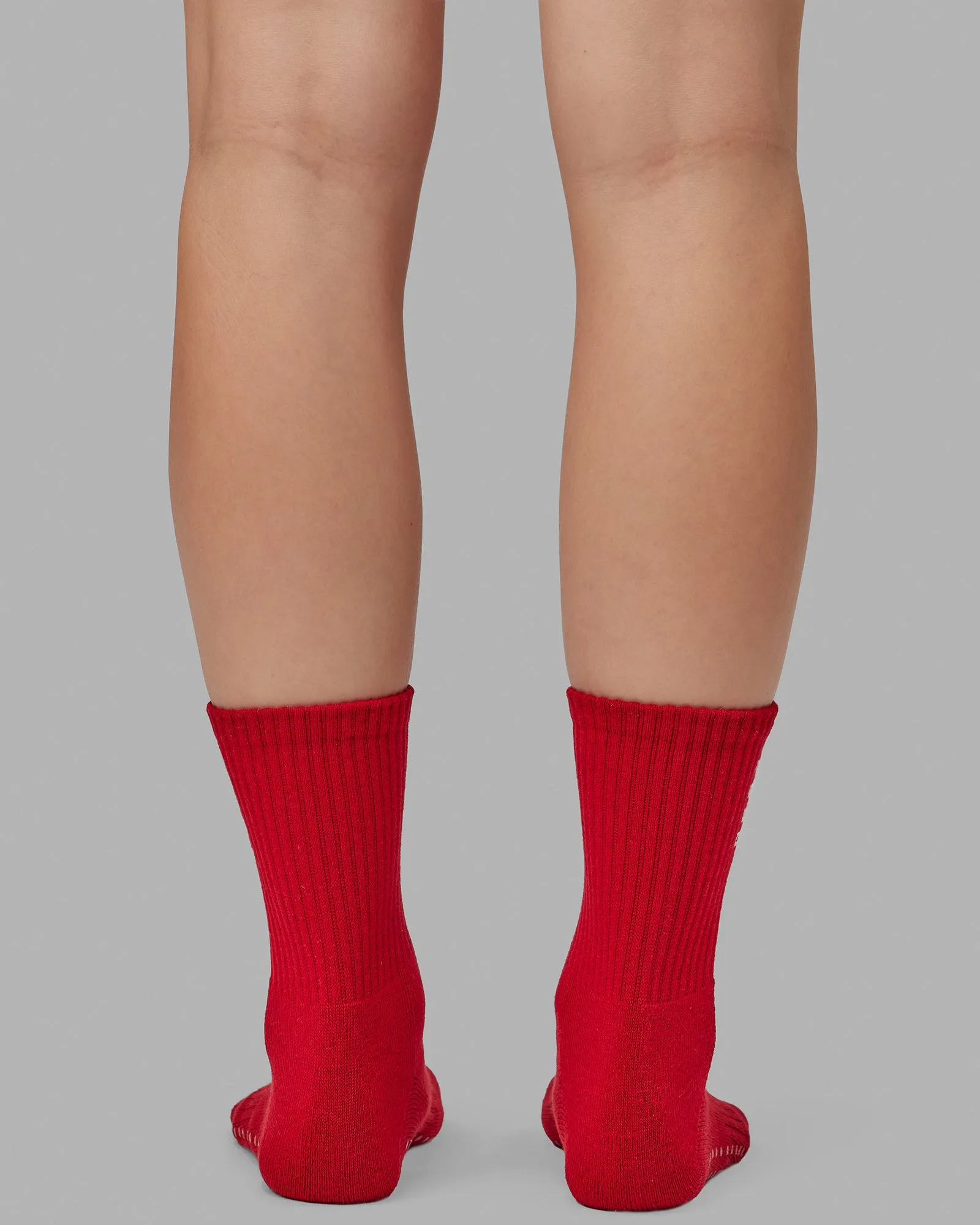 Signal Crew Pilates Grip Socks - Cherry Red