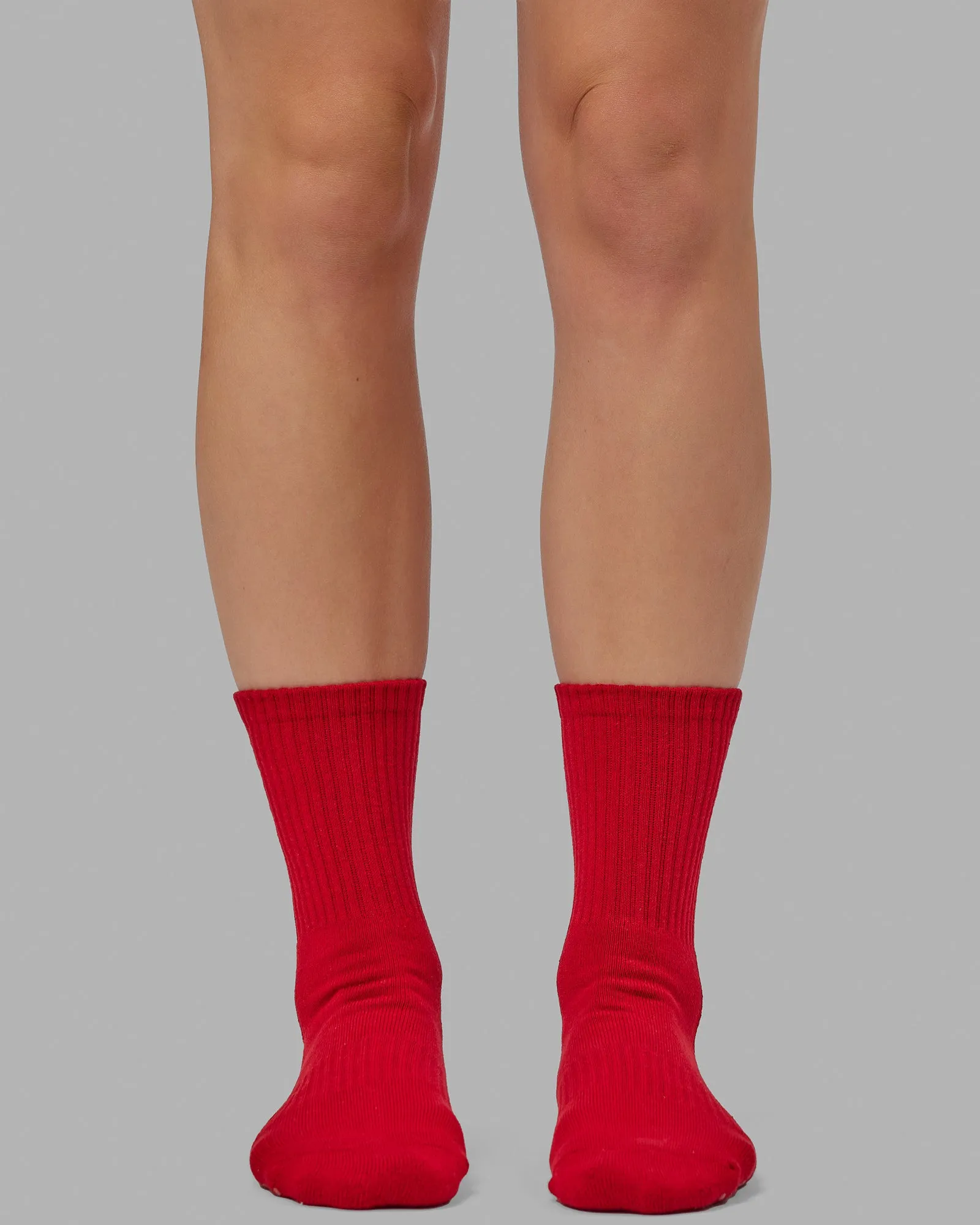 Signal Crew Pilates Grip Socks - Cherry Red