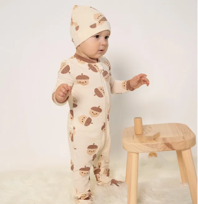 Silkberry Baby - Bamboo Footed Sleeper | Acorn Pals