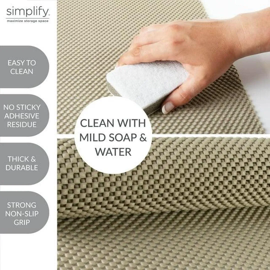 Simplify 5' Roll Heavy Duty Grip Liner - Taupe
