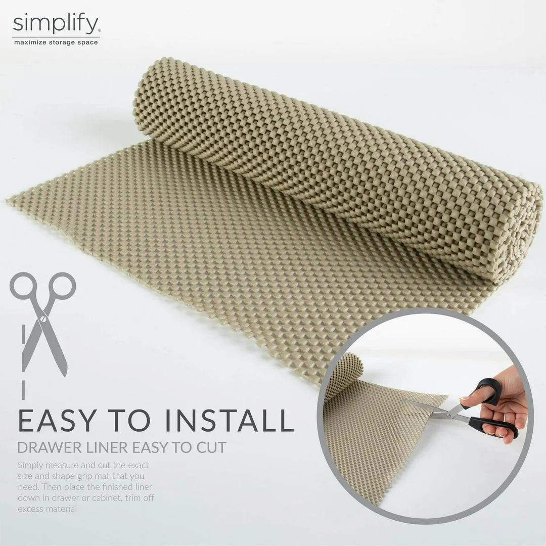 Simplify 5' Roll Heavy Duty Grip Liner - Taupe