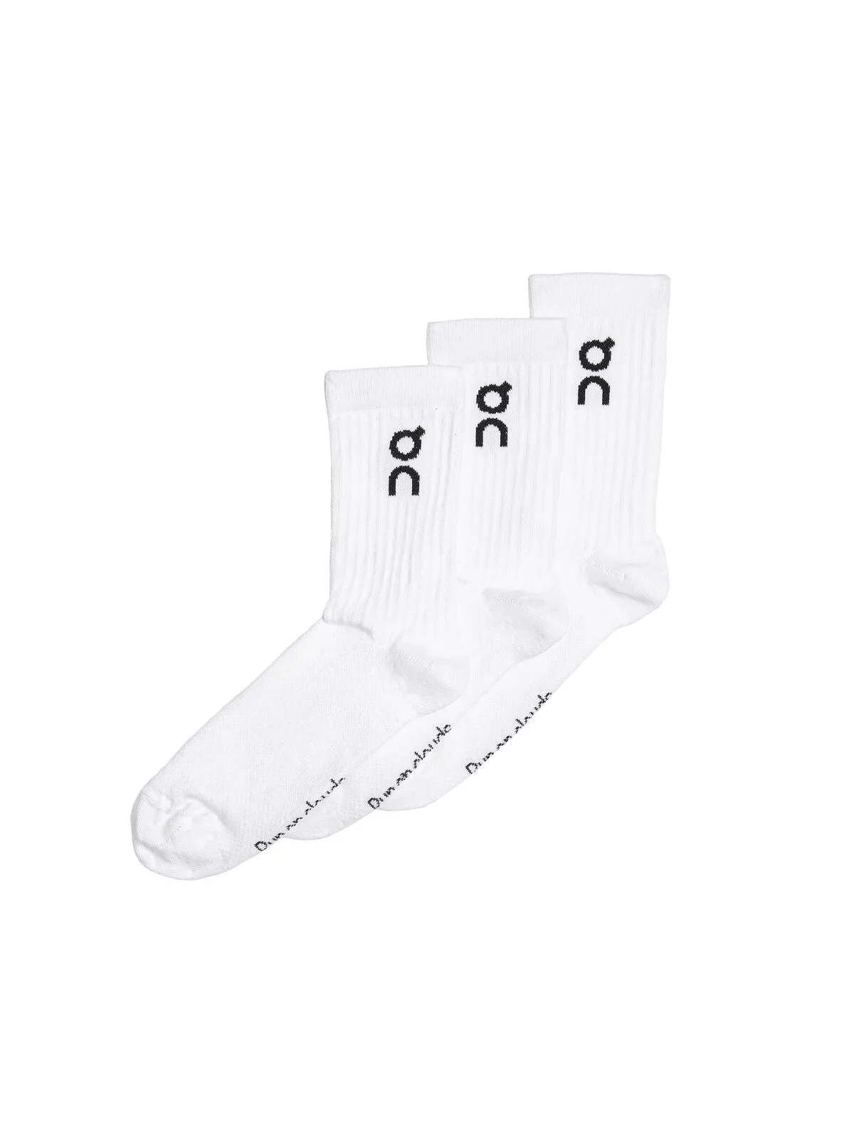 Skarpety ON RUNNING Logo Sock 3-Pack biały