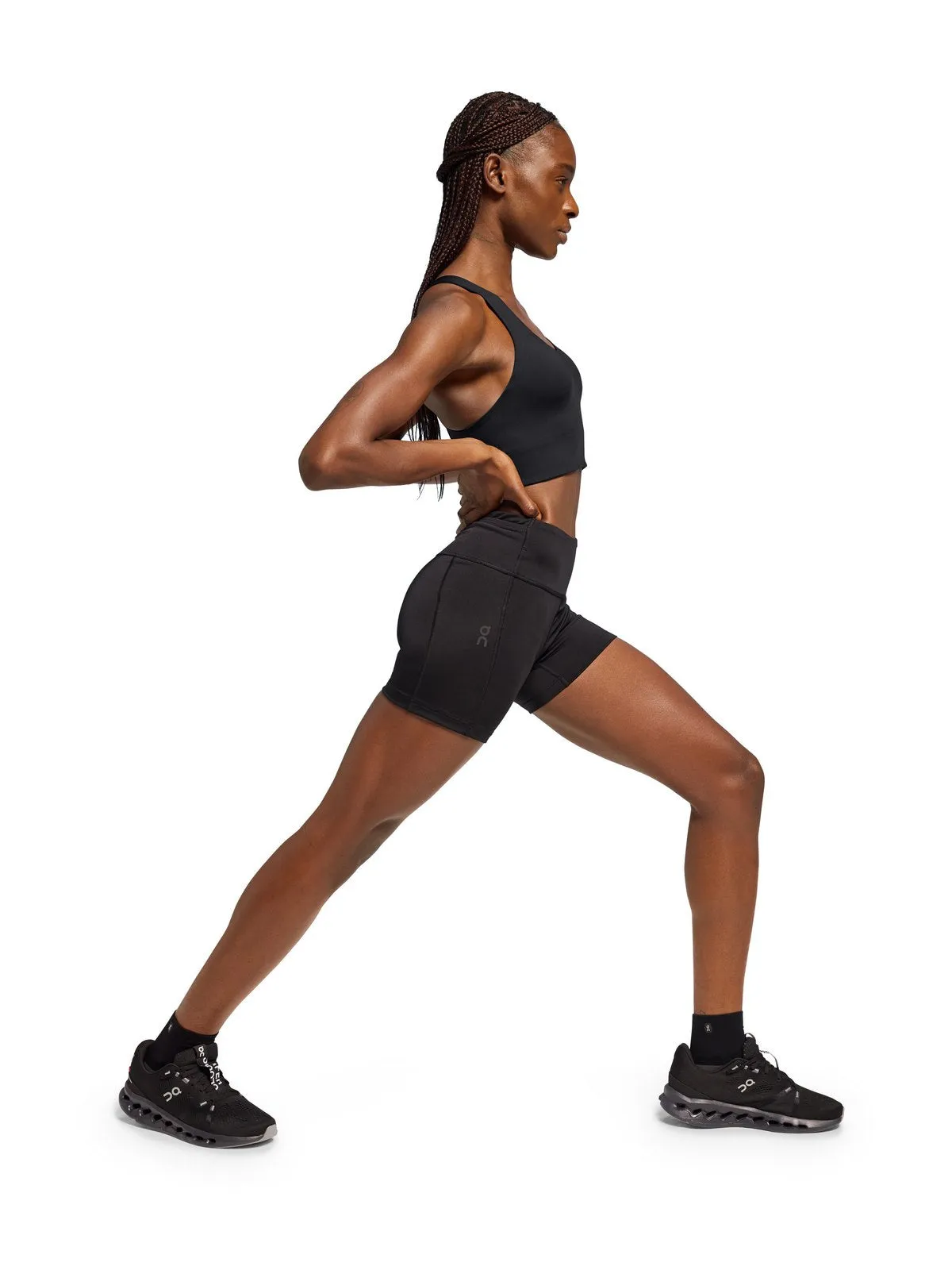 Stanik sportowy ON RUNNING Active Bra Longline czarny