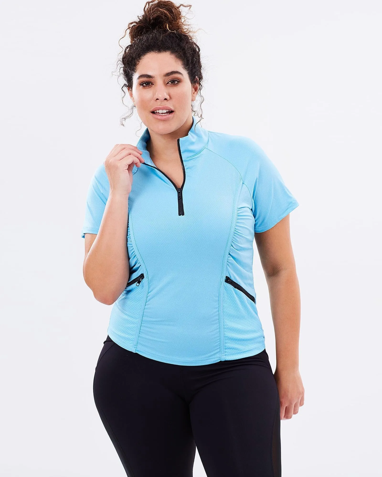 Stay Cool Short Sleeve Top - Blue