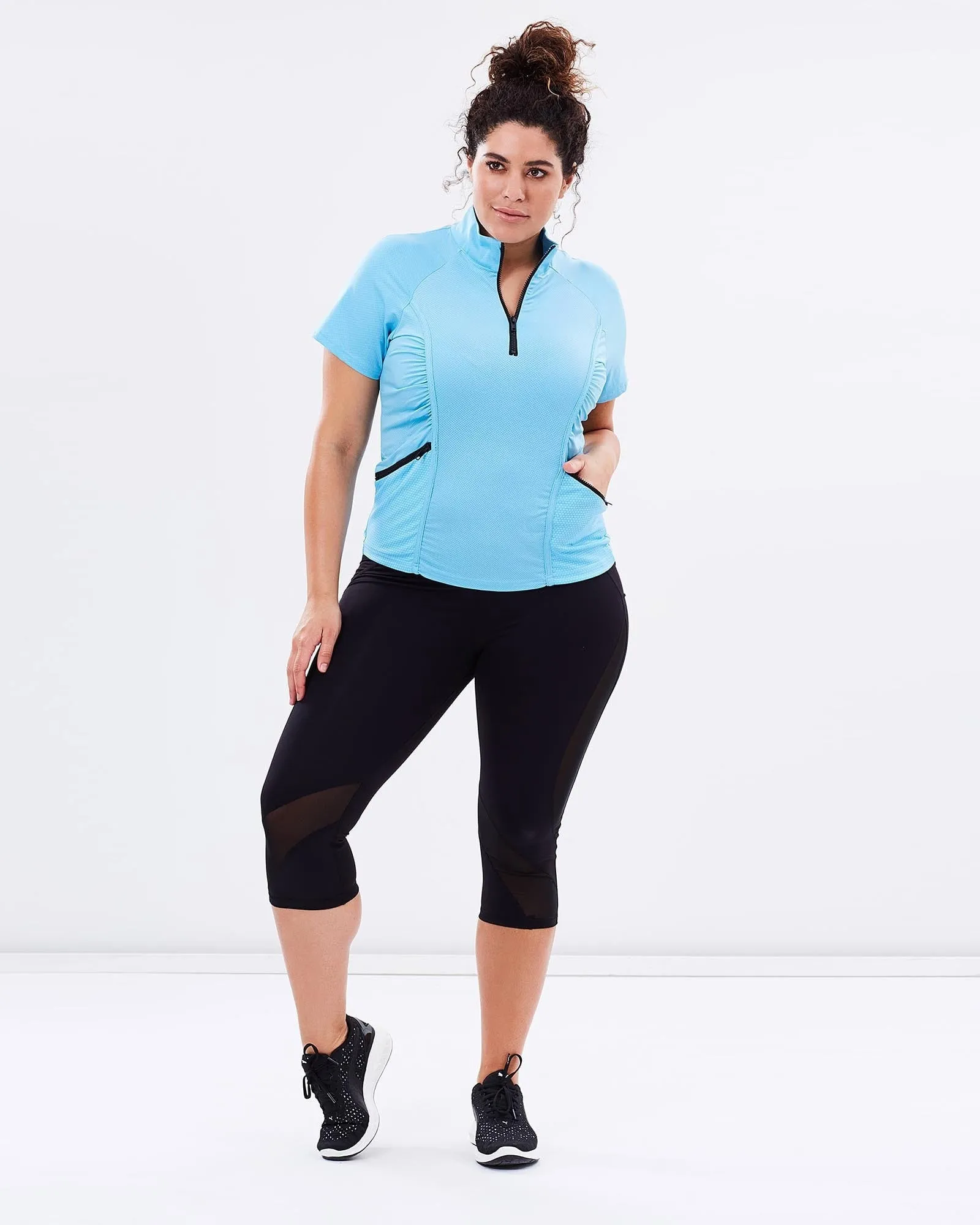 Stay Cool Short Sleeve Top - Blue