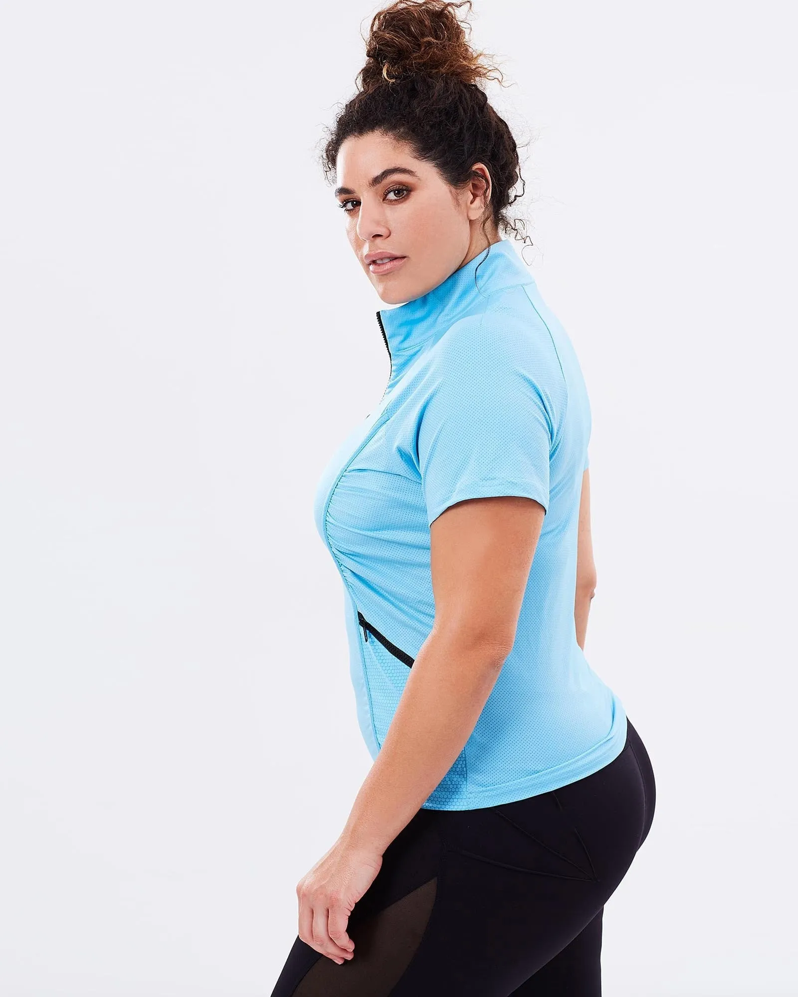 Stay Cool Short Sleeve Top - Blue