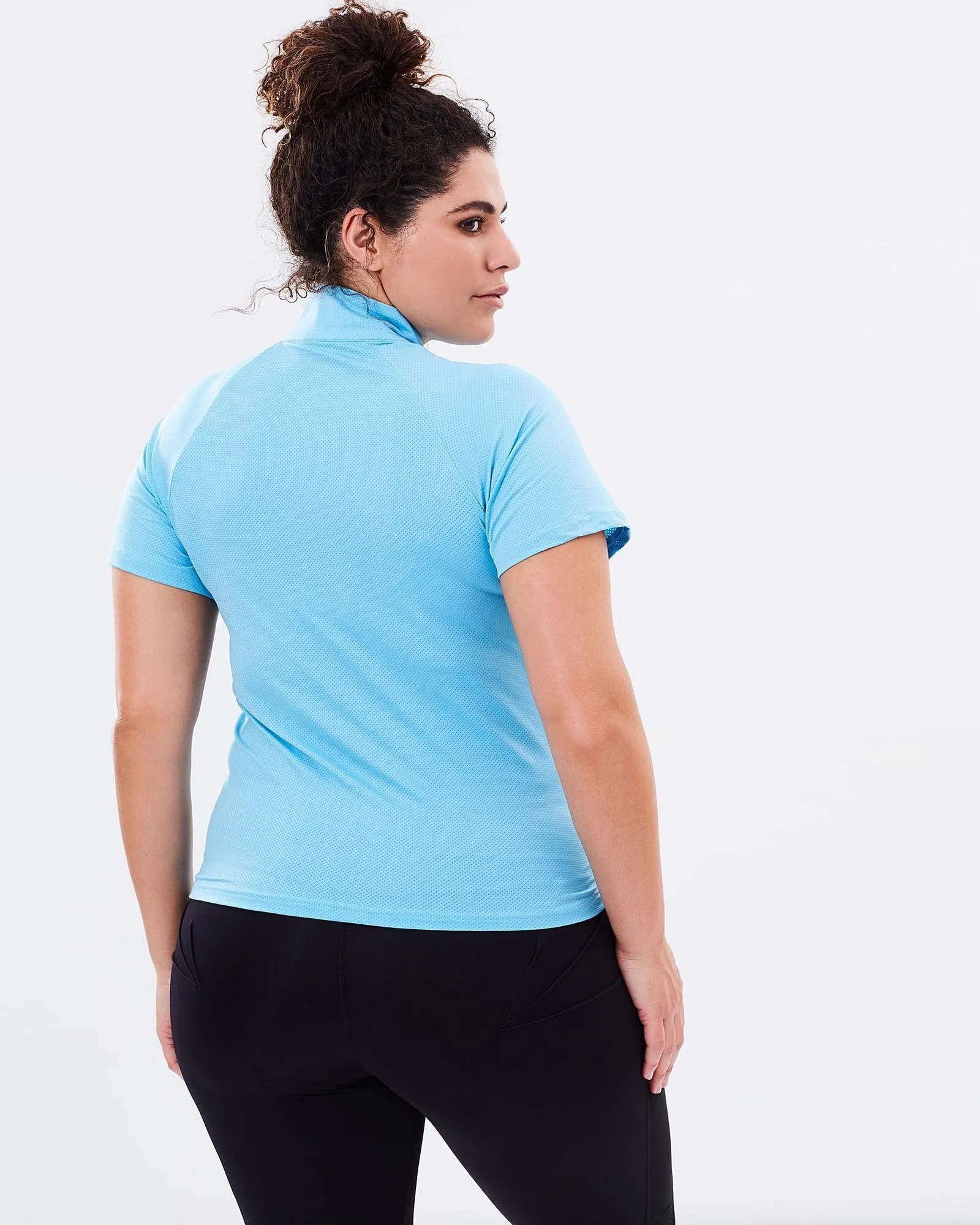 Stay Cool Short Sleeve Top - Blue
