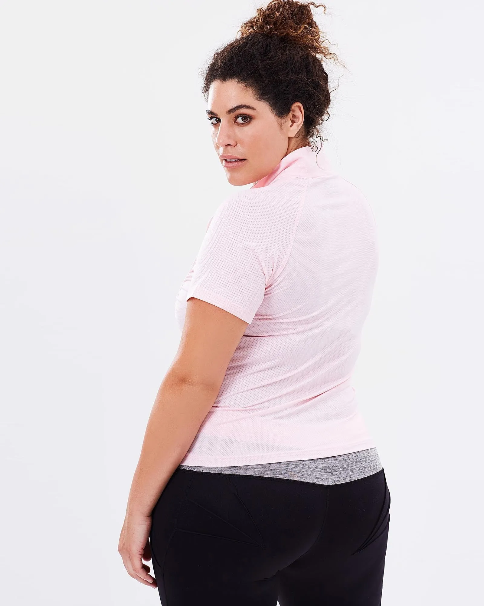 Stay Cool Short Sleeve Top - Blush