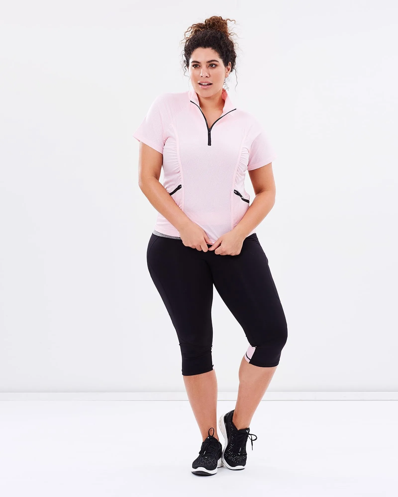 Stay Cool Short Sleeve Top - Blush