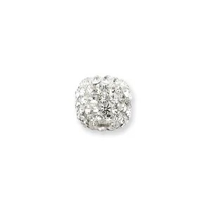 Sterling Silver Stellux Crystal Round Slide
