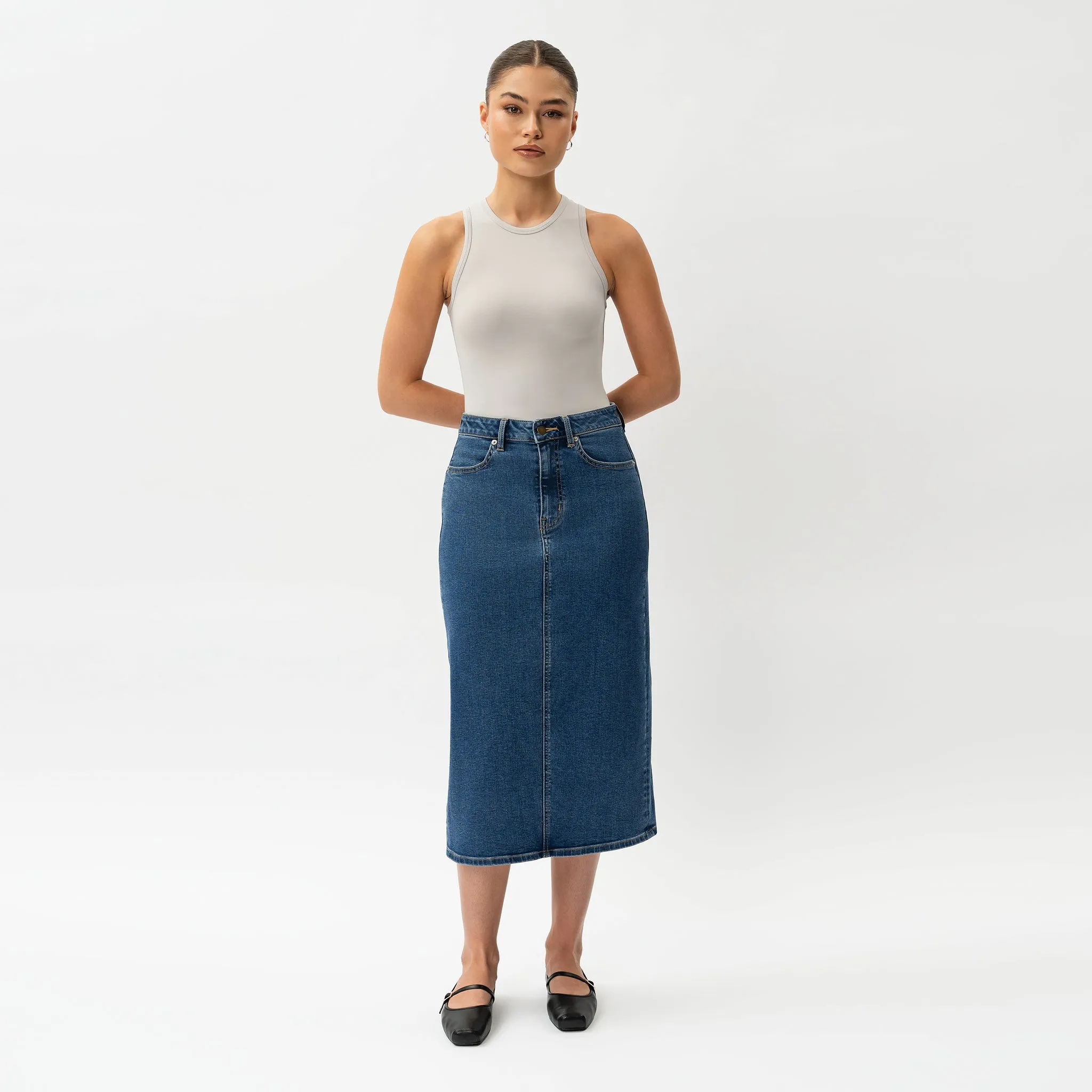 Stretchy ComfortDenim™ Skirt