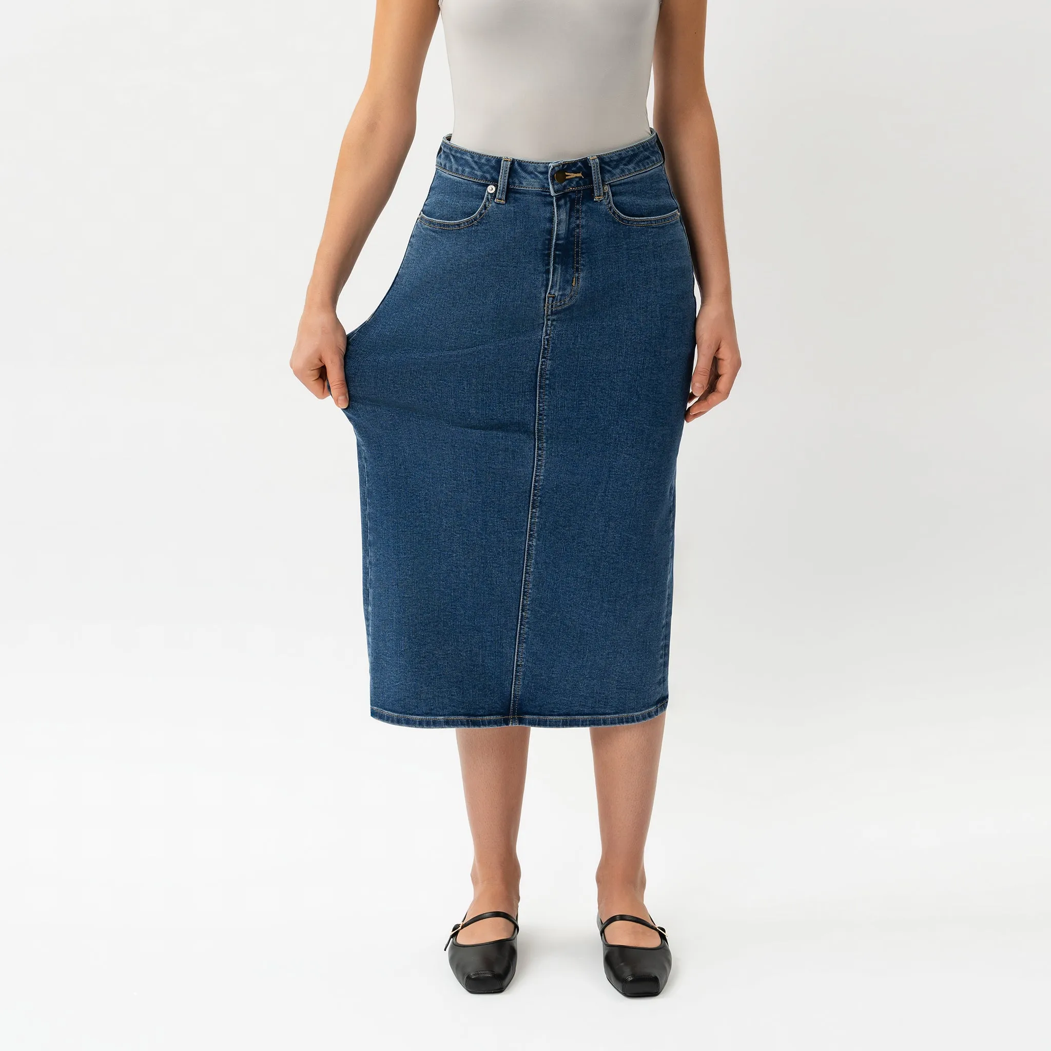 Stretchy ComfortDenim™ Skirt