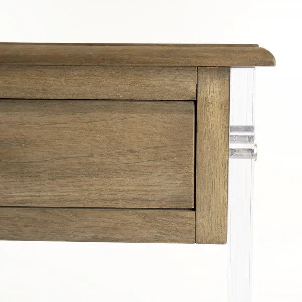 Talon Oak & Acrylic Console