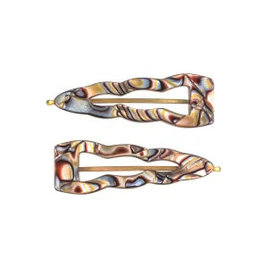 Tree Onyx Hair Slide Set