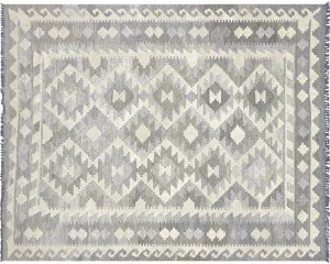 Vintage Afghan Maimana Kilim - 5' x 6'3"