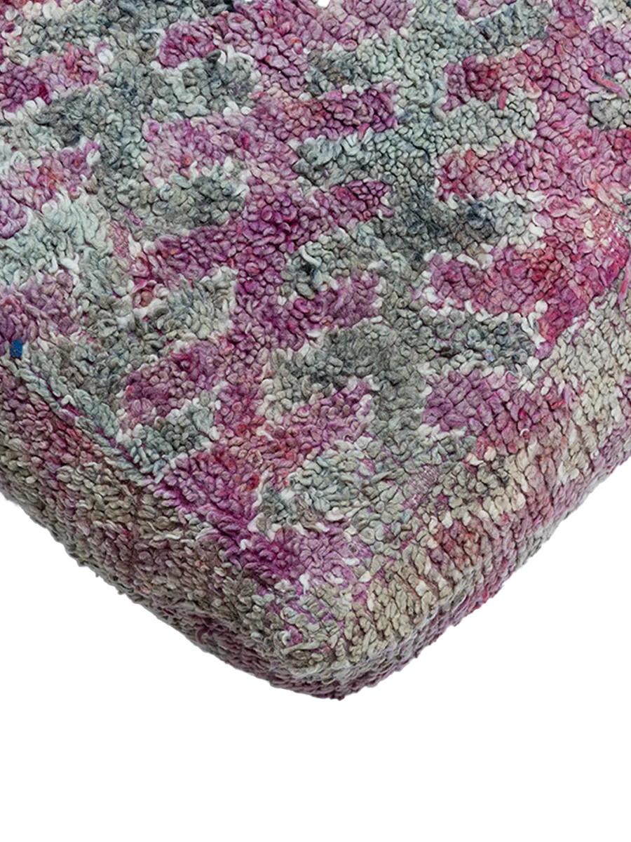 Vintage Talsint Pouf - Woven Lilac