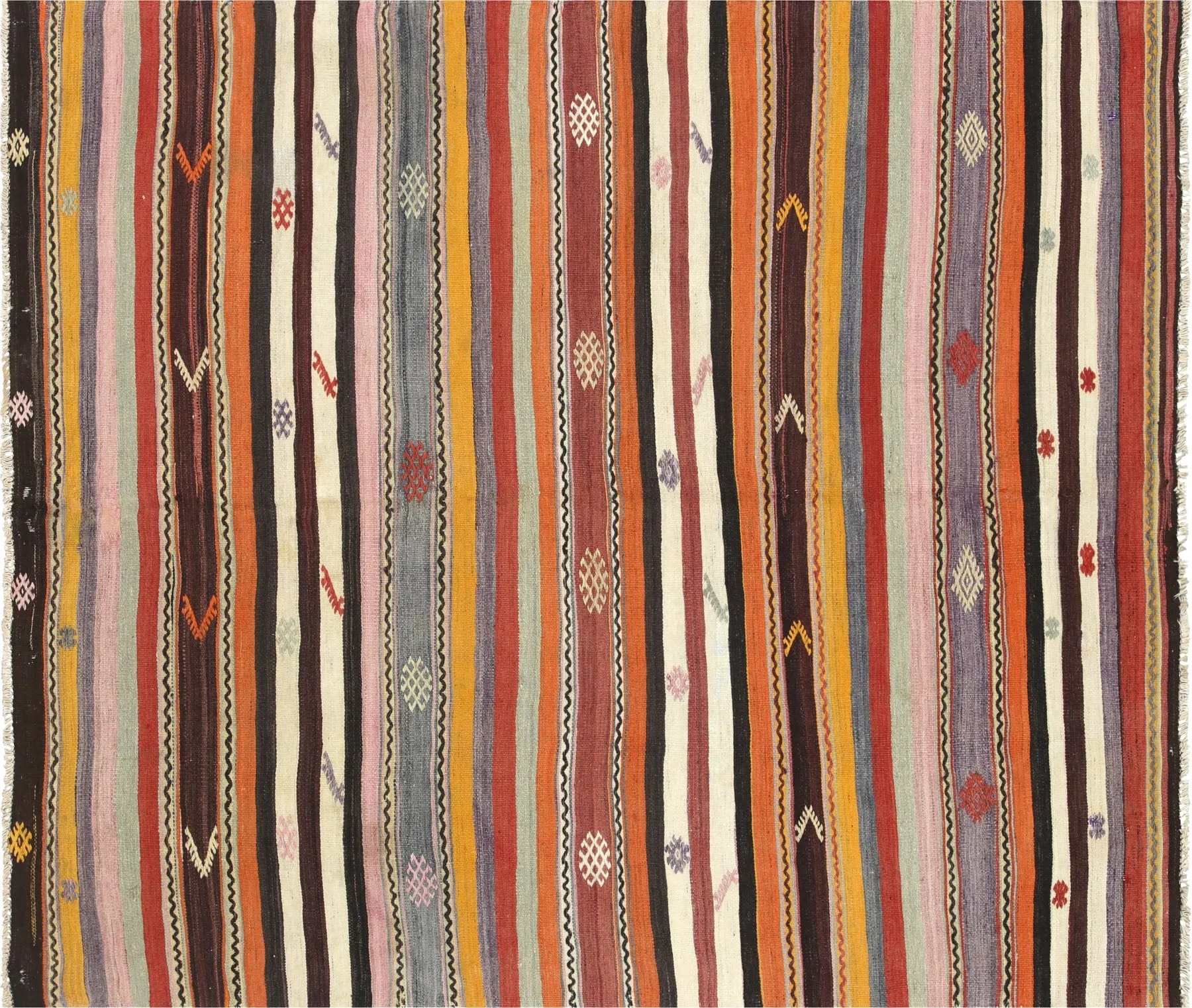 Vintage Turkish Kilim - 5'8" x 6'7"