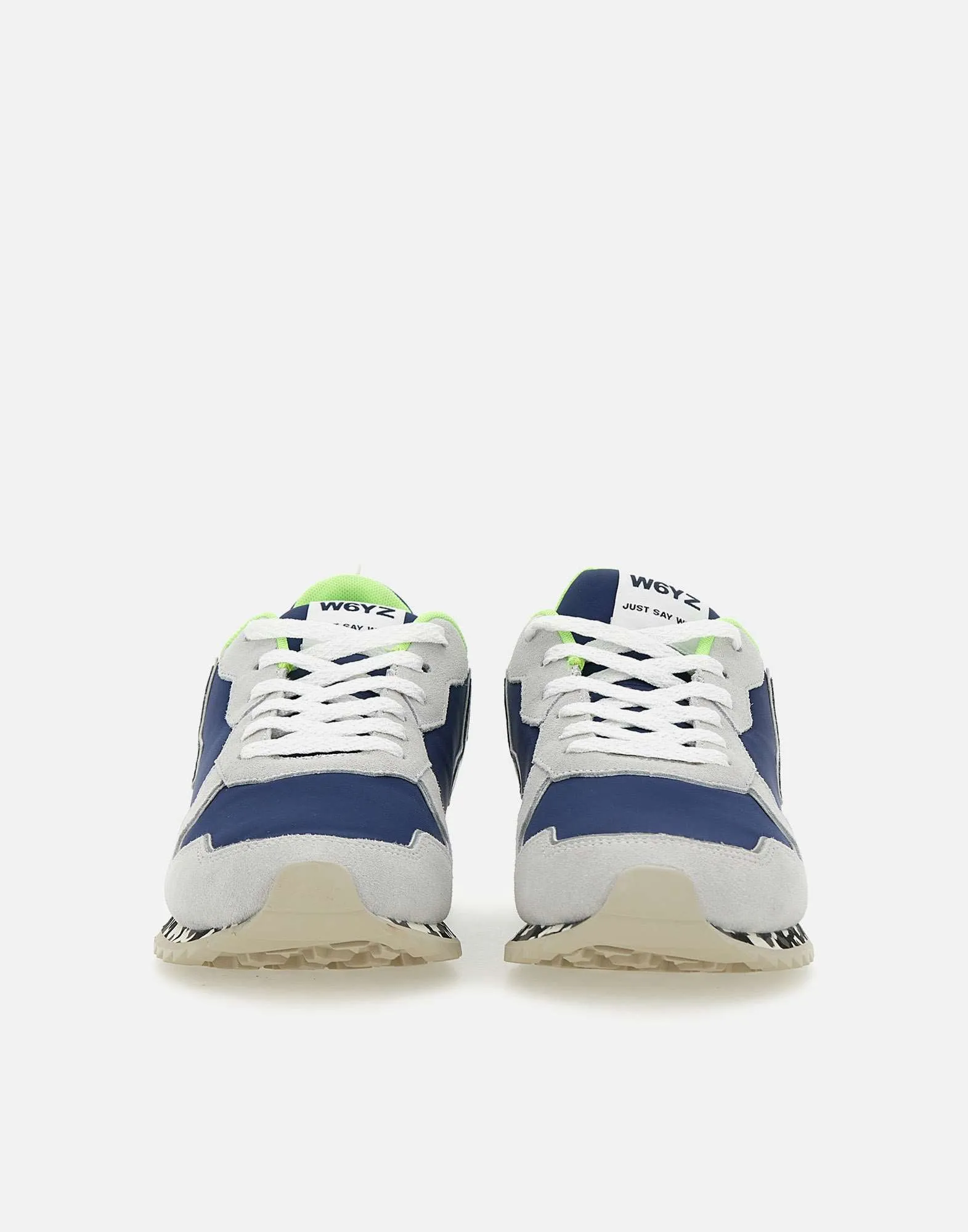 W6 yz jet m blå neon sneakers