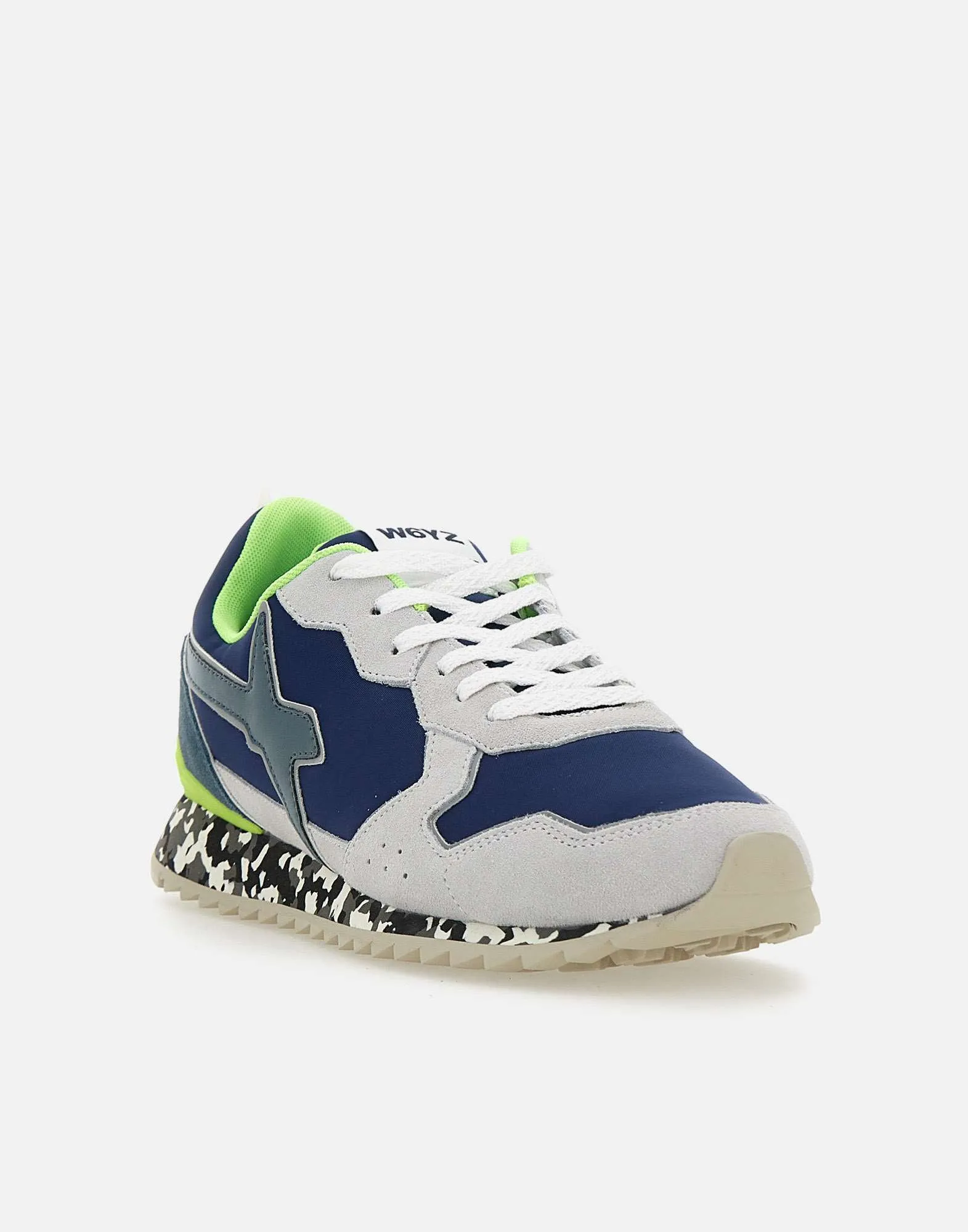 W6 yz jet m blå neon sneakers
