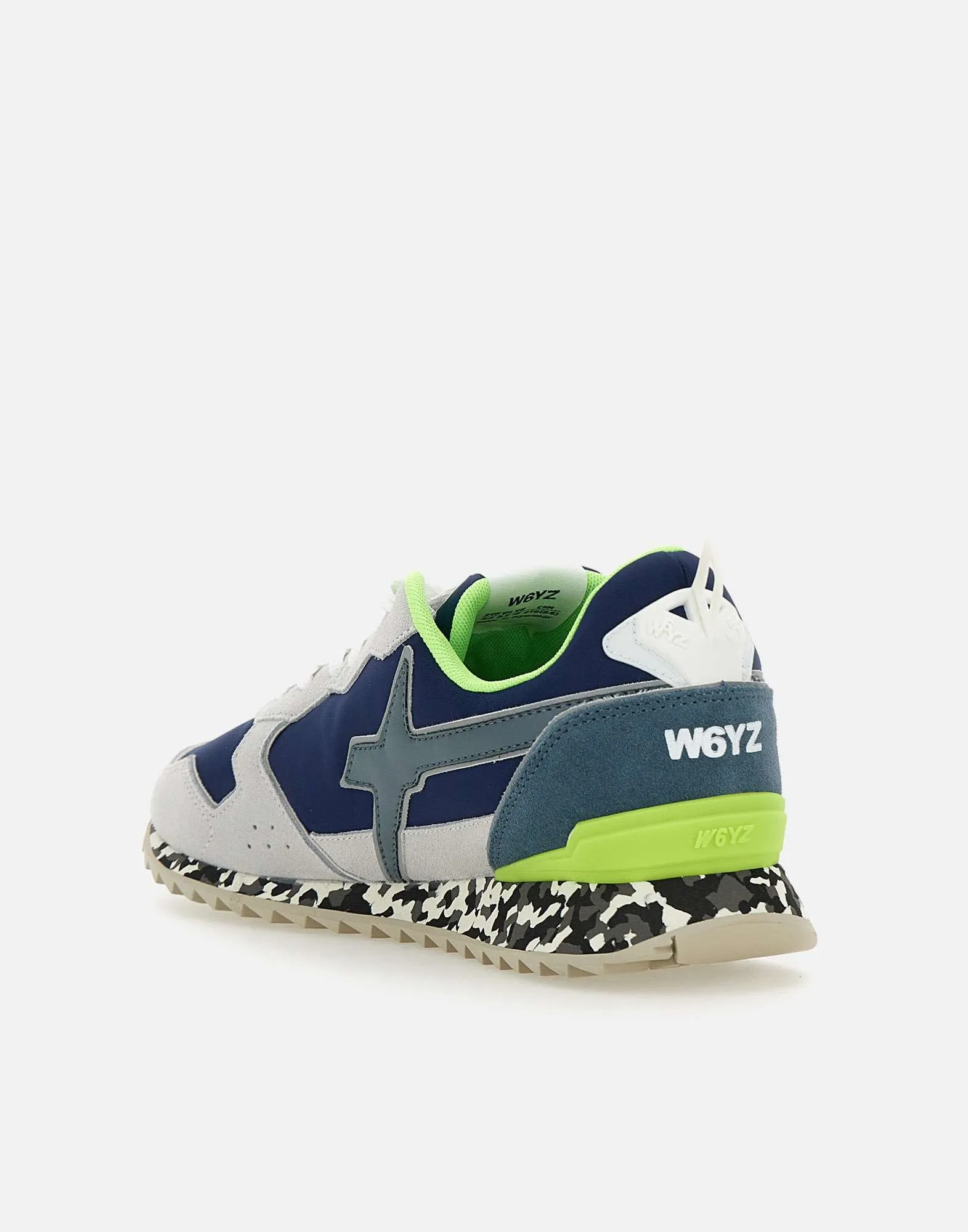 W6 yz jet m blå neon sneakers