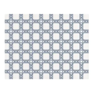 Woven Placemat - Chippendale Border Navy
